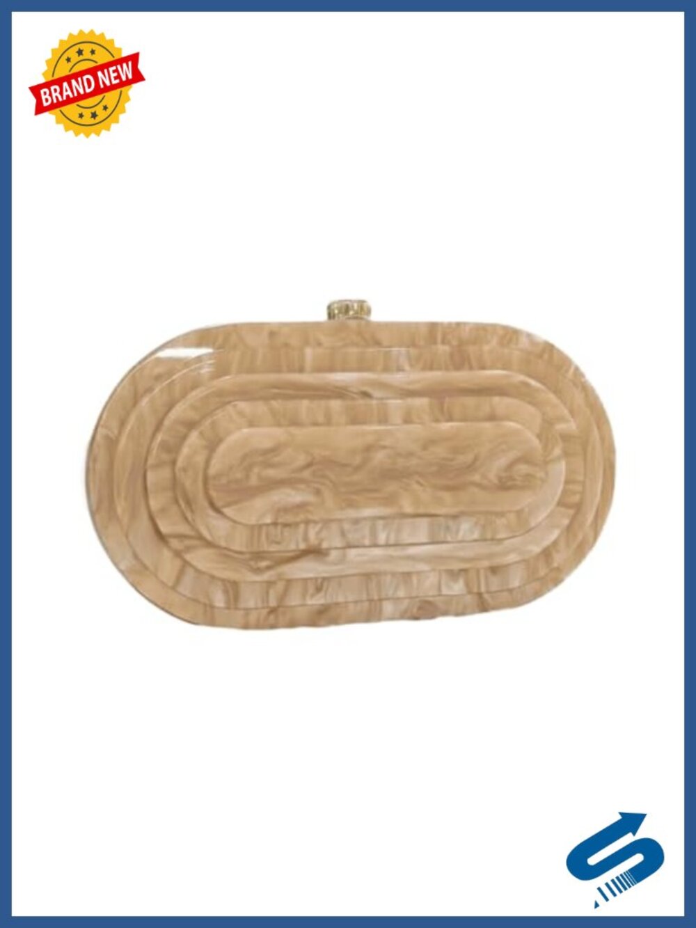 Acrylic Evening Clutch Shell Shape Shoulder Crossbody Bag